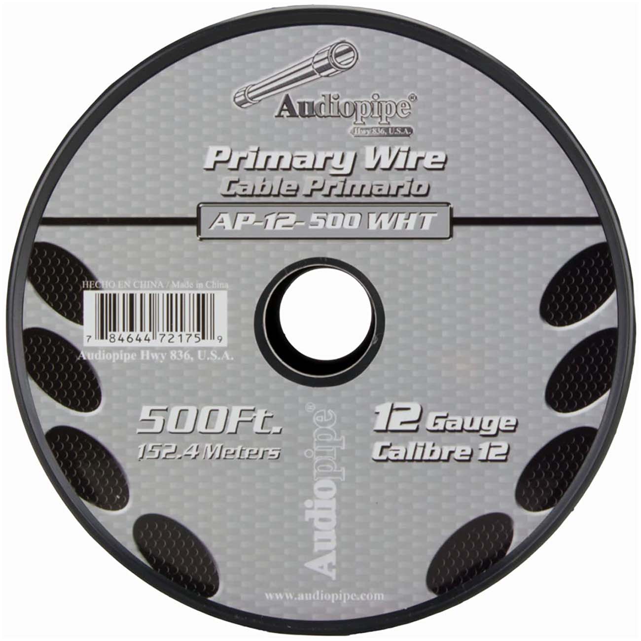 Audiopipe 12 Gauge 500ft Primary Wire White