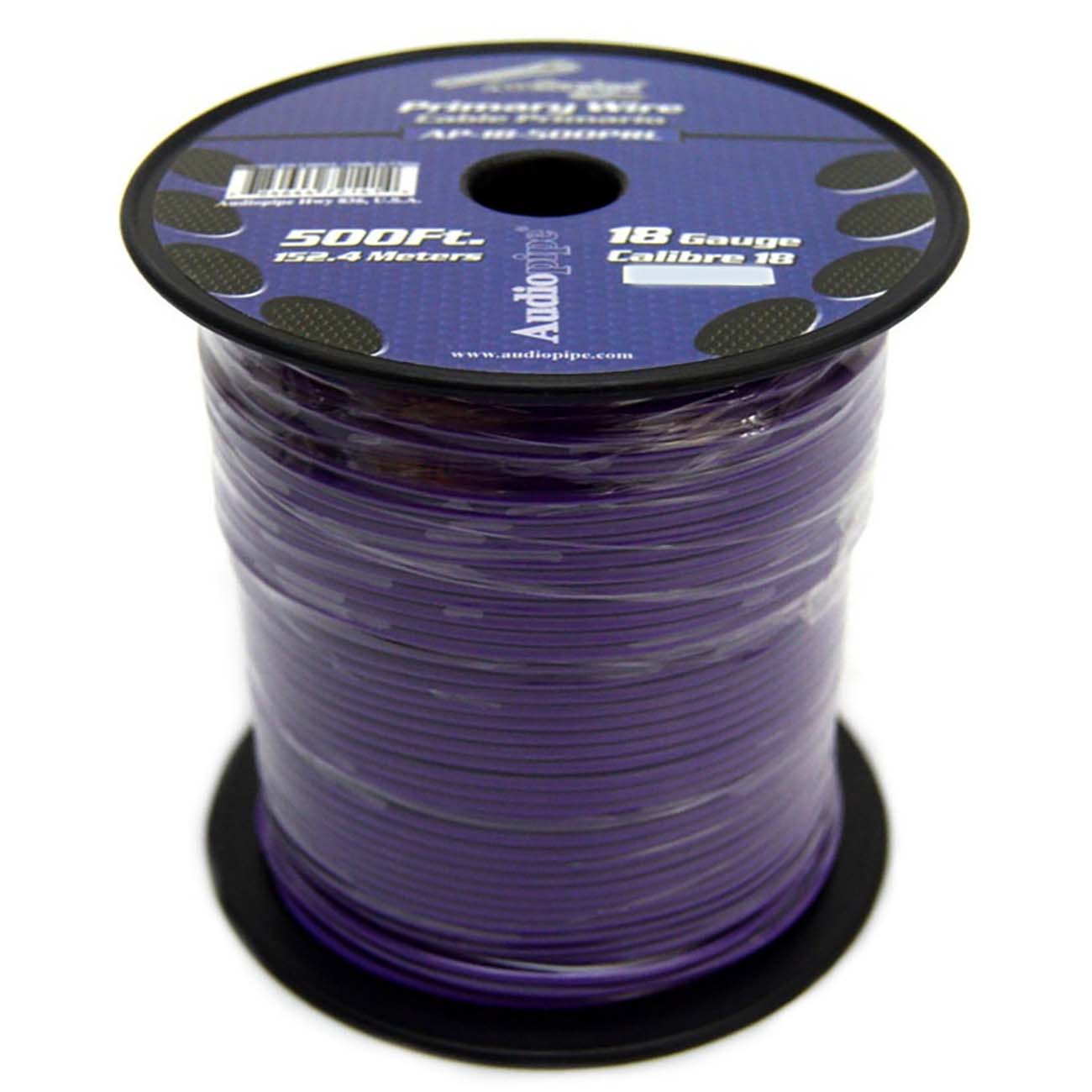 (pw18) Audiopipe 18ga Wire 500' Purple