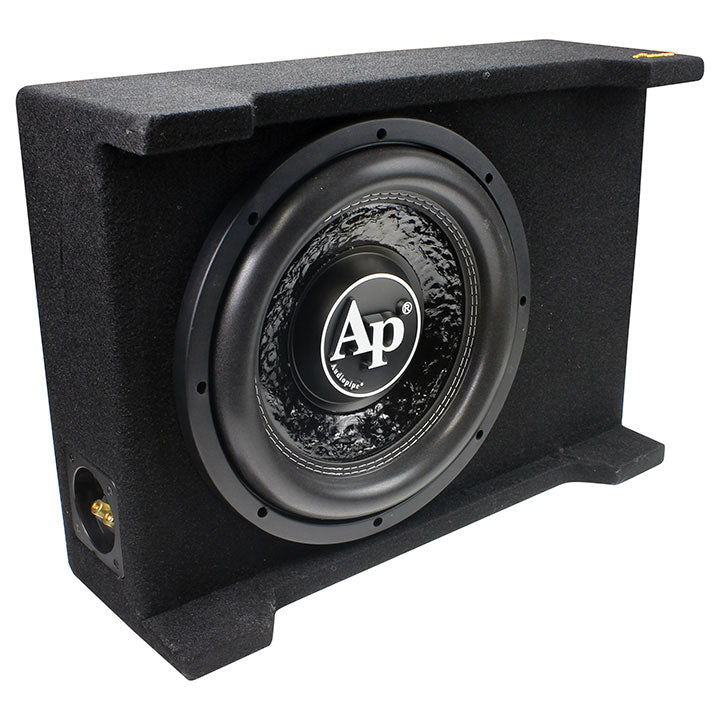 Audiopipe 12" Loaded Sealed Enclosure 800 Watts Shallow Mount 4 Ohm