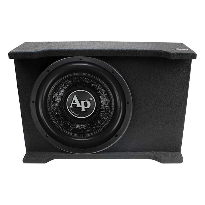 Audiopipe 12" Loaded Sealed Enclosure 800 Watts Shallow Mount 4 Ohm