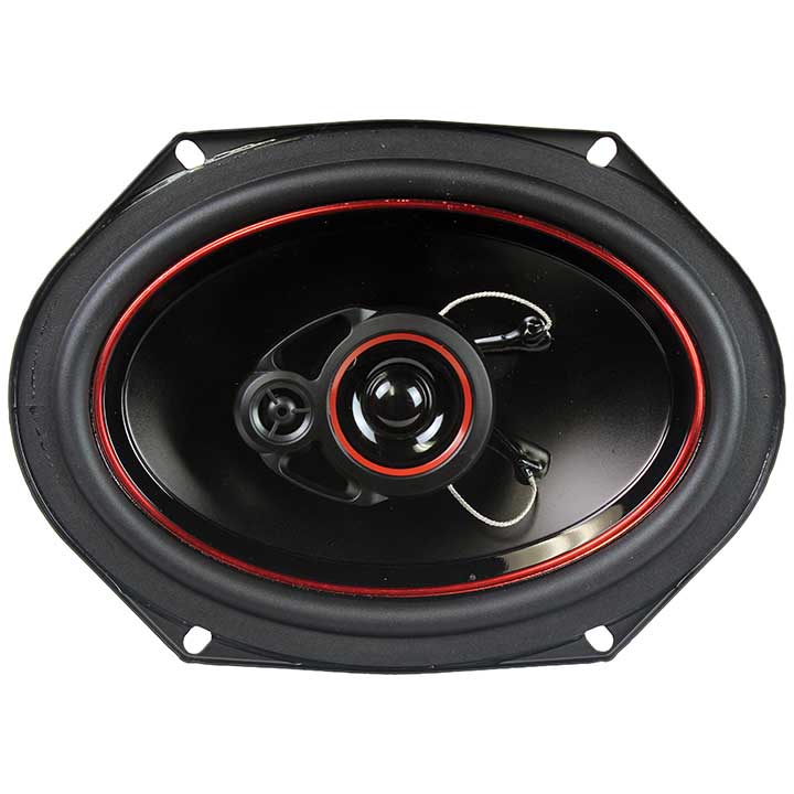 Audiopipe Redline Speaker 6x8" 3-way (pair) 300 W; Pp Electroplate Cone