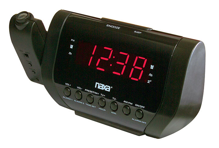 Naxa Projection Dual Alarm Clock Radio