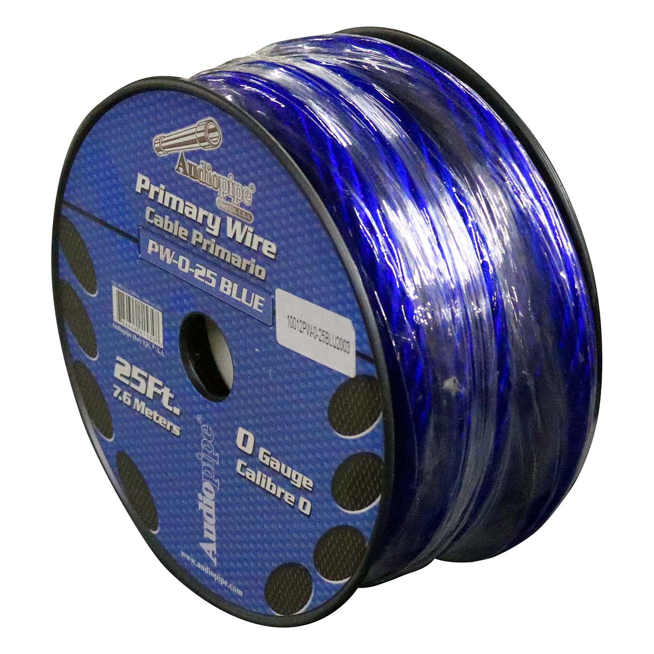 Power Wire Audiopipe 0ga. 25' Blue