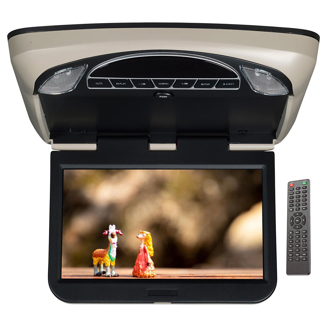 Movies To Go 10.1″ Overhead Monitor With Dvd Player Hdmi Input Ir/fm Transmitters And Color Skins