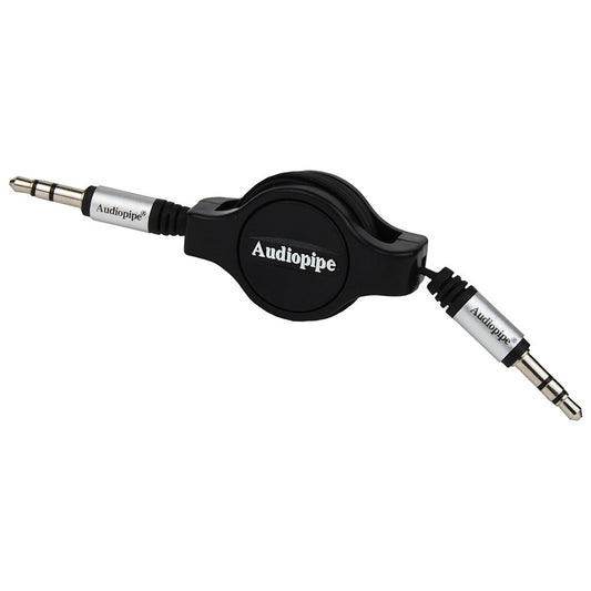 Audiopipe 3.5 To 3.5 Jack Plug 3 Ft Retractable
