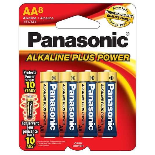 Panasonic Alkaline Size "aa" Plus Power (8-pack)