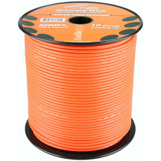 Audiopipe 12 Gauge 500ft Primary Wire Orange