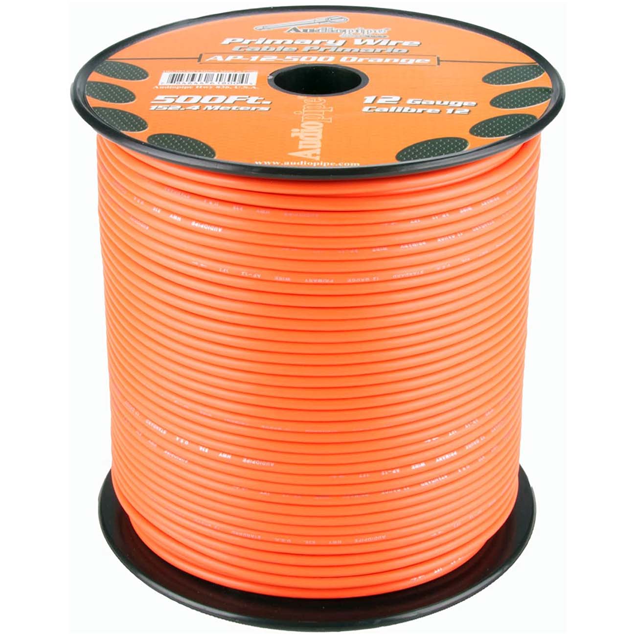 Audiopipe 12 Gauge 500ft Primary Wire Orange
