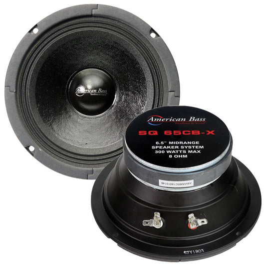 American Bass *sq65cb-x* 6.5" (sold Each) Closed Back Midrange Speaker