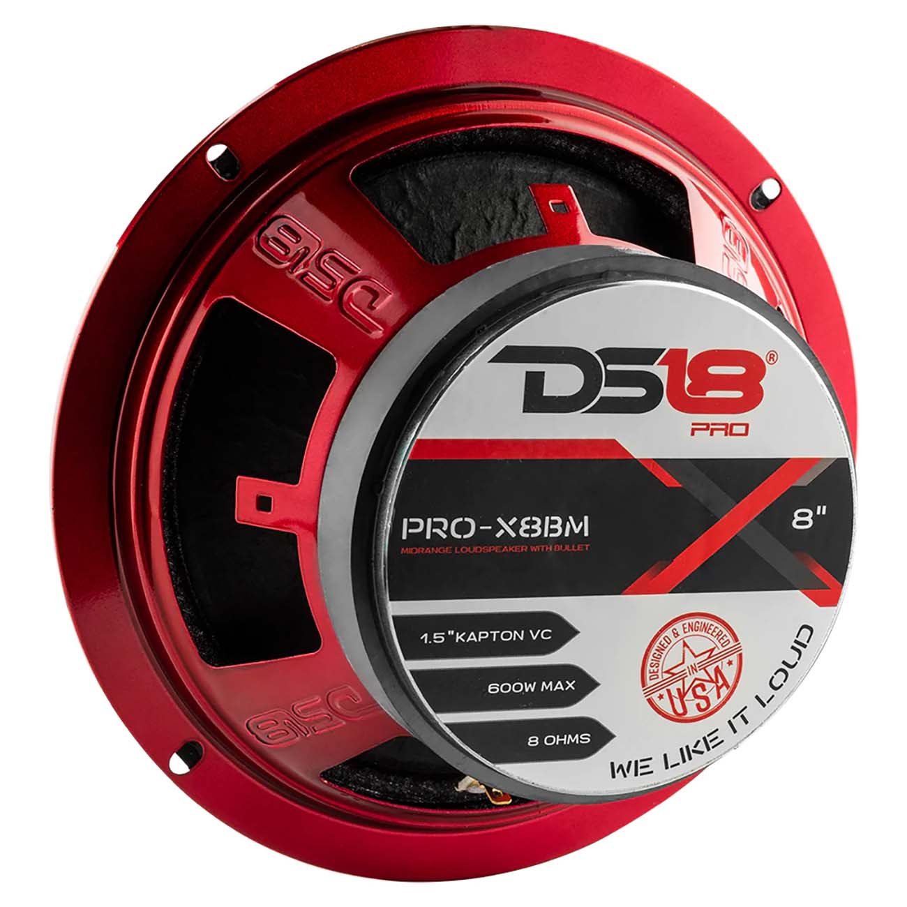 DS18 Pro Bullet 8″ Midrange Speaker, 275W RMS/550W Max, 8 Ohm (Sold Each)