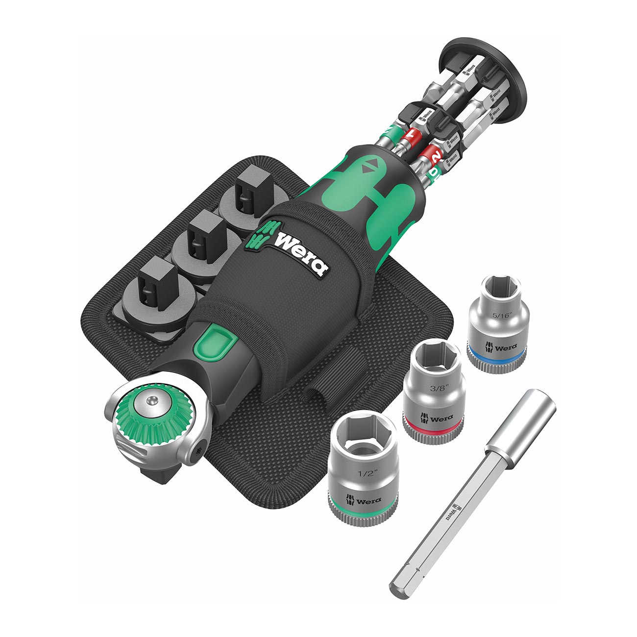 Wera 8009 Zyklop Pocket Sae Ratchet Set (18 Piece Set)