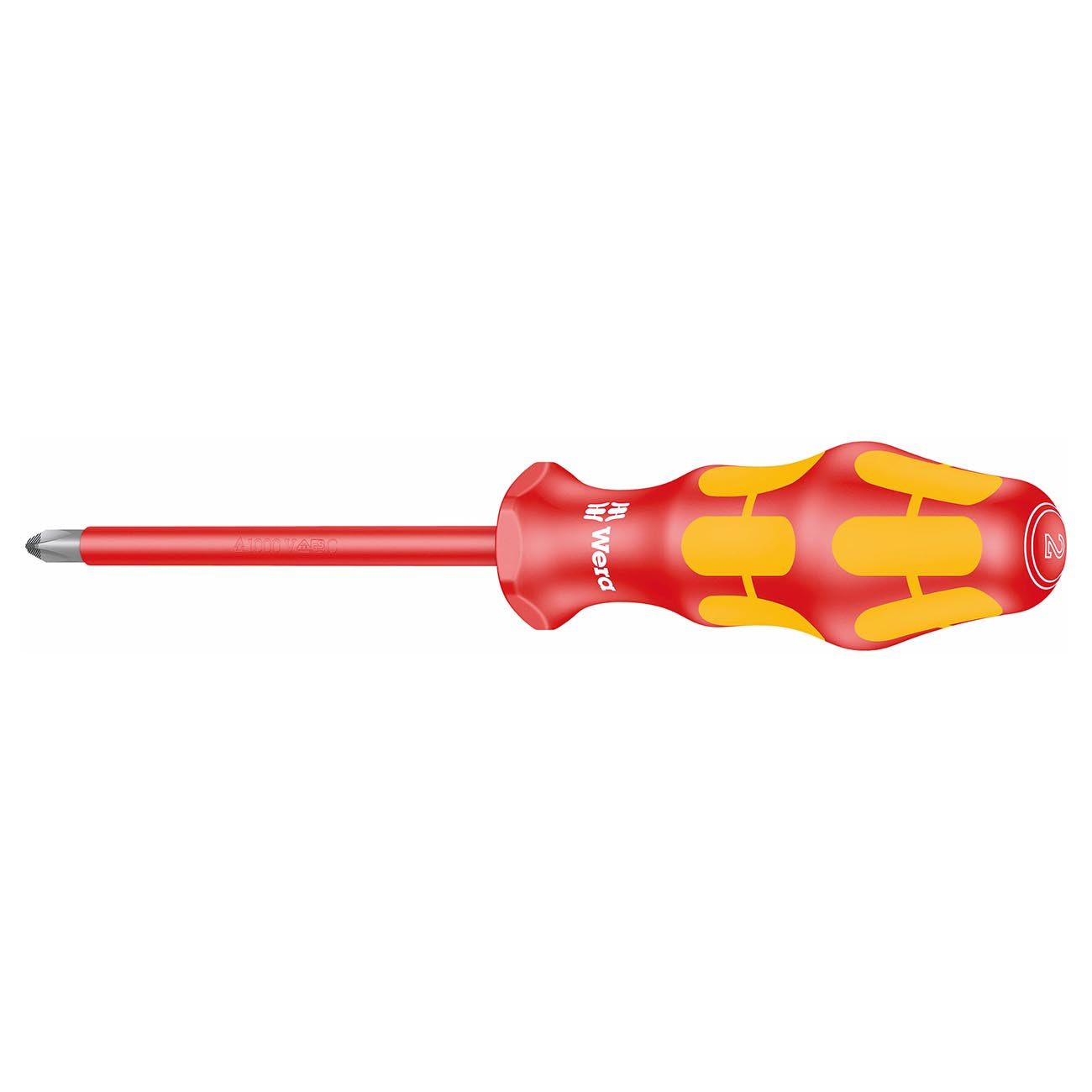 Wera Kraftform Vde Insulated Screwdriver For Ph #2 Phillips Screws