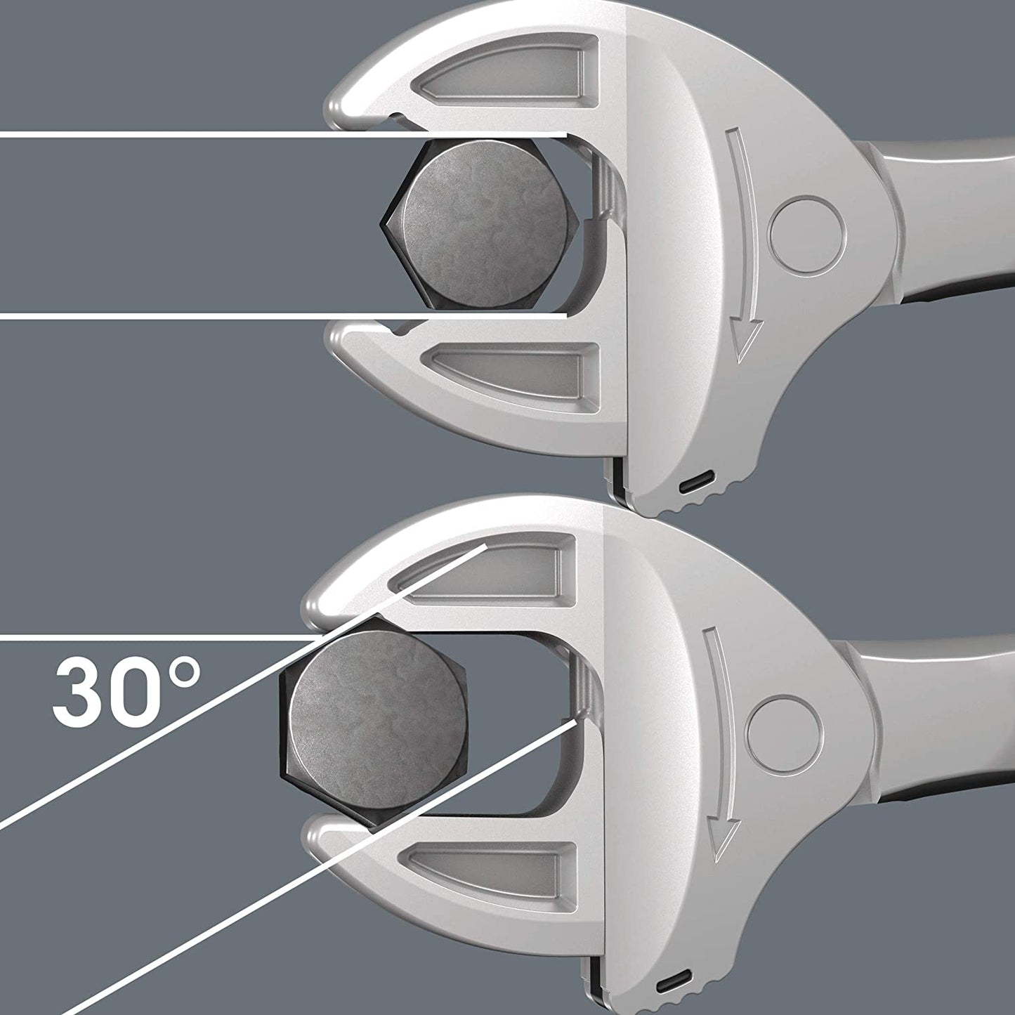 Wera Joker Xs Self-setting Combination Wrench: 7 - 10mm 1/4" - 3/8"