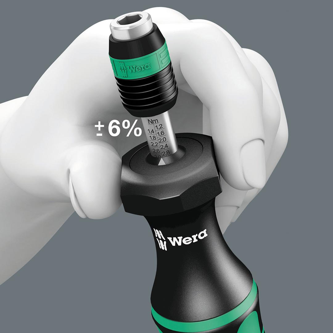 Wera Adjustable Torque Screwdriver Handle With Quick-release Chuck (nm Scale)