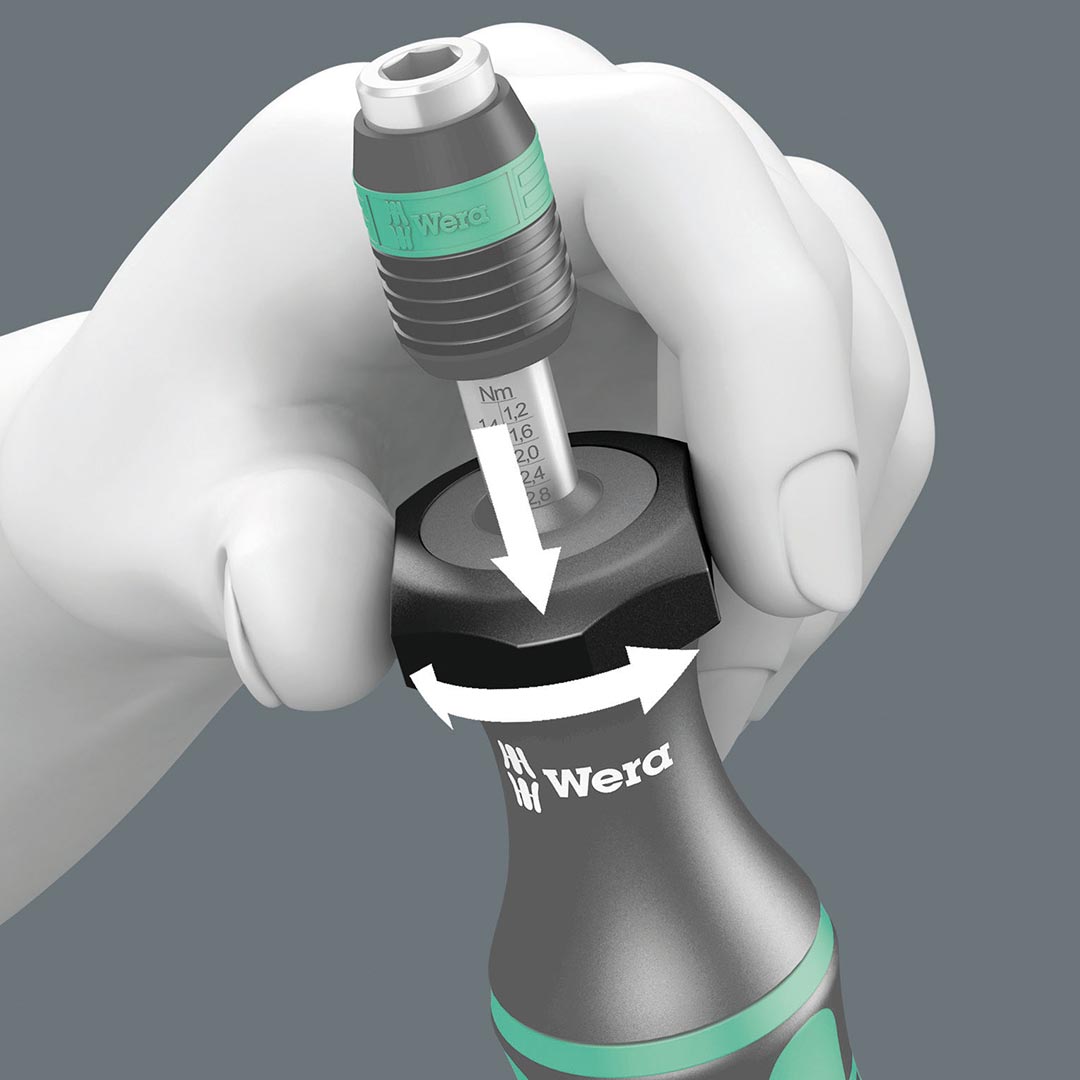 Wera Adjustable Torque Screwdriver With Quick Release Chuck (in-lbs)