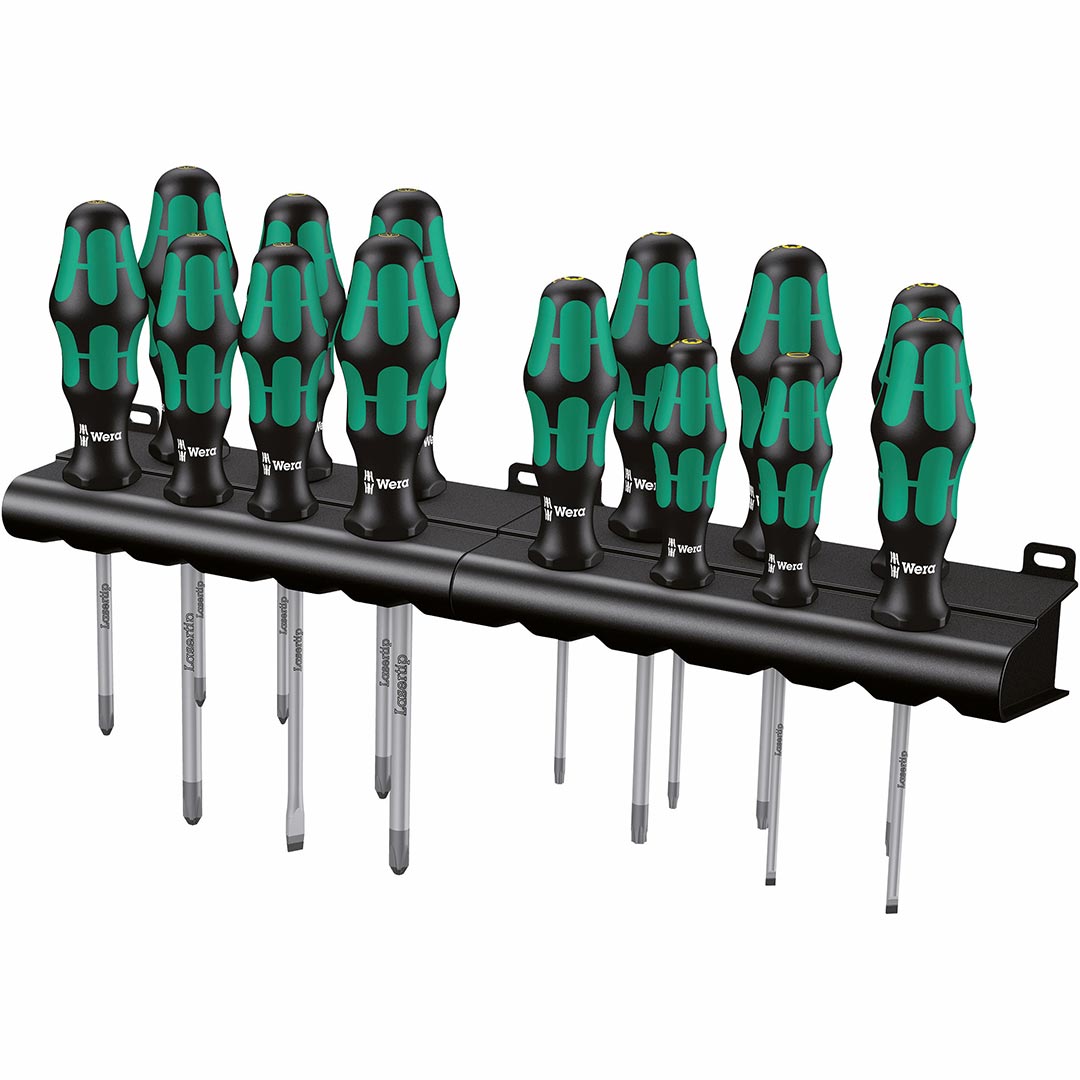 Wera Kraftform Screwdriver Set With Racks (14-piece Set)