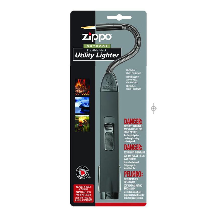 Zippo Flex Neck Utility Lighter Unfilled Black