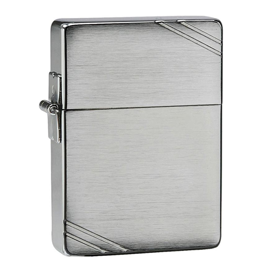 Zippo *1935* Windproof Lighter 1935 Replica W/slashesbrushed Chrome