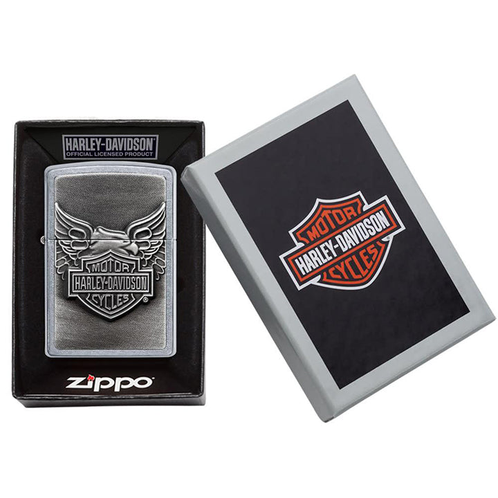 Zippo Harley-davidson Eagle Wings Pocket Lighter