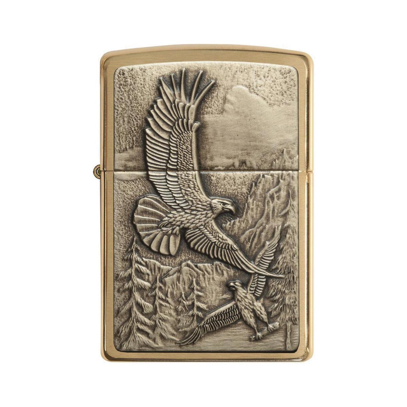 Zippo Windproof Lighter Soaring Eagles Emblem