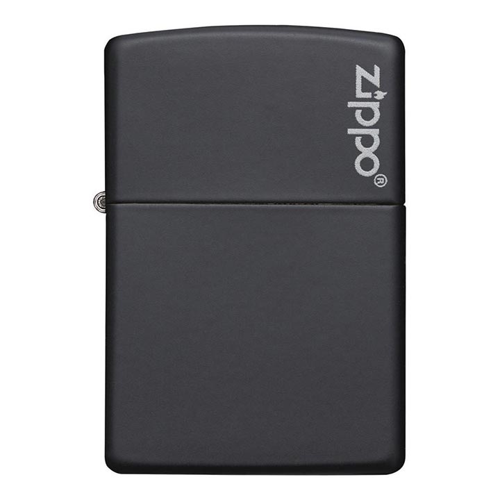 Zippo Windproof Lighter Black Matte W/zippo Logo