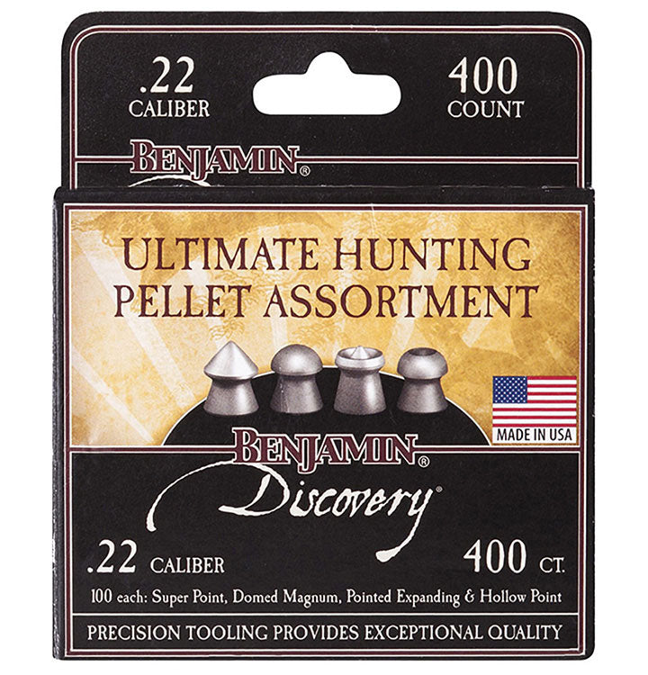 Benjamin .22cal Assortment Hunting Pellets -14.3 Grain (400 Count)