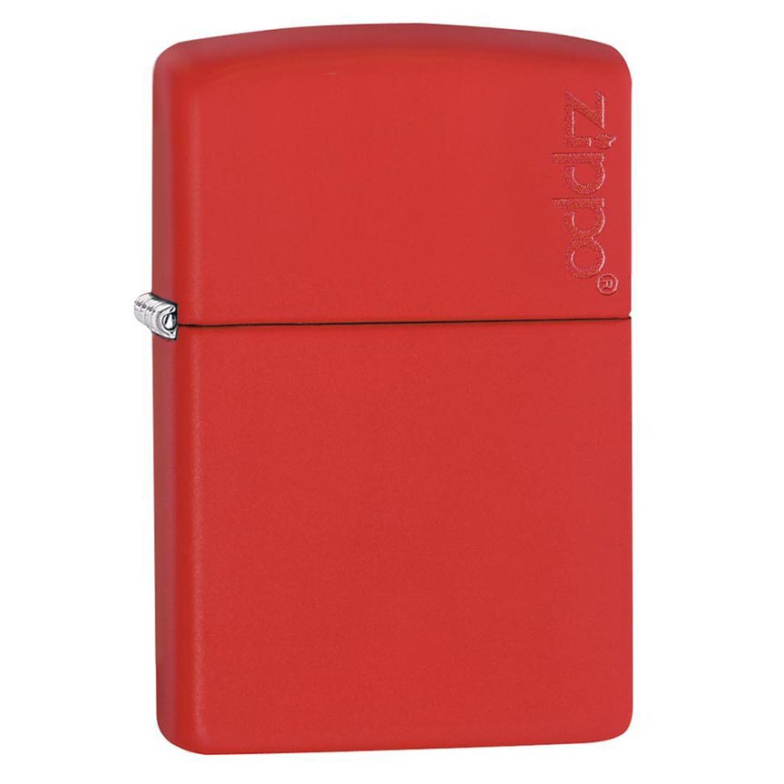 Zippo Windproof Lighter Red Matte W/zippo Logo