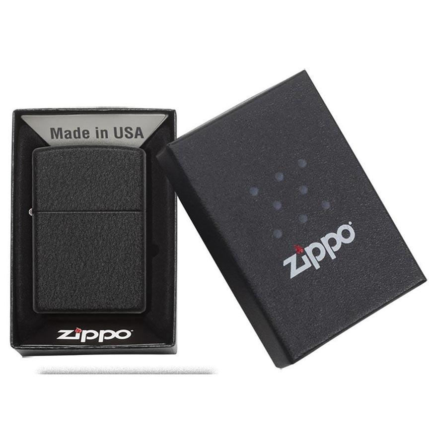 Zippo Windproof Lighter Black Crackle