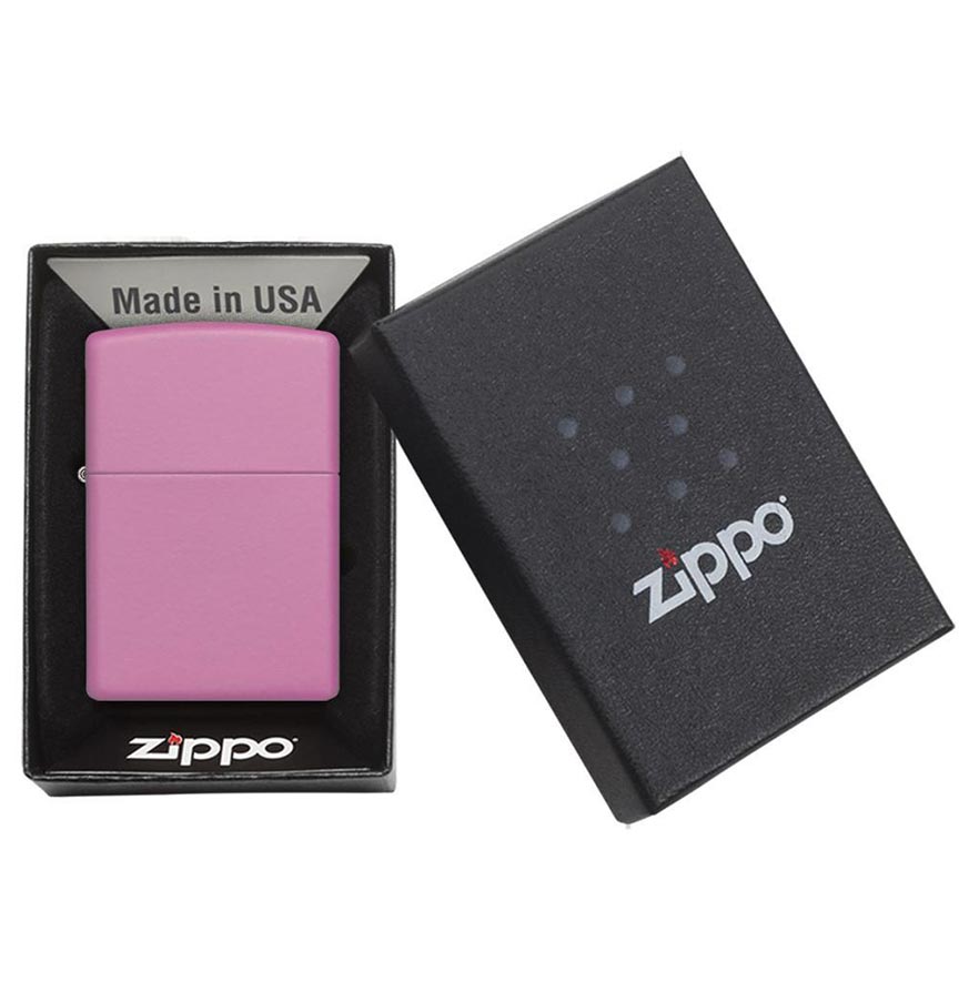 Zippo Windproof Lighter Pink Matte