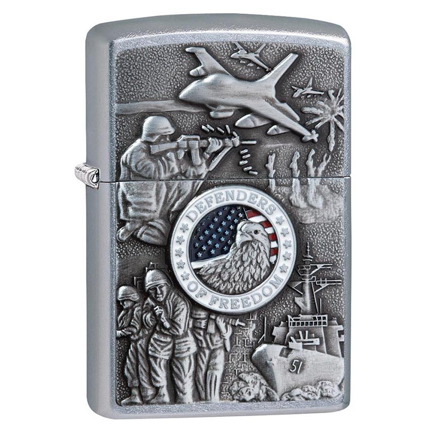 Zippo Windproof Lighter Joined Forces Emblem Street Chrome