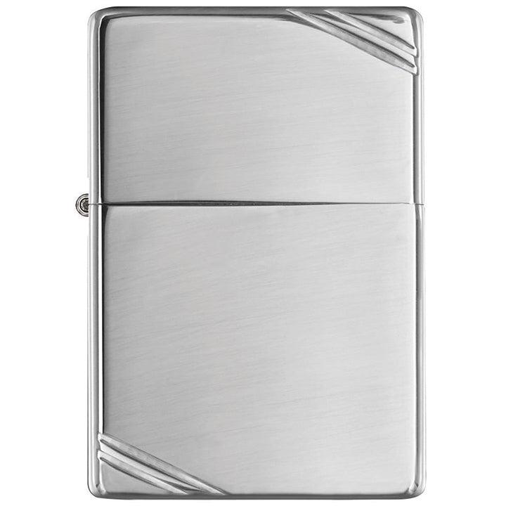 Zippo Windproof Lighter Vintage High Polish Chrome With Slashes