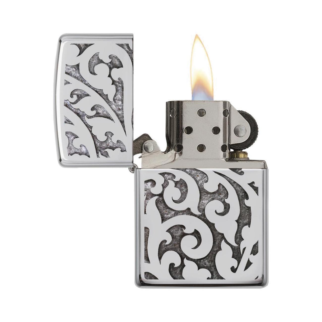 Zippo Windproof Lighter Filigree High Polish Chrome