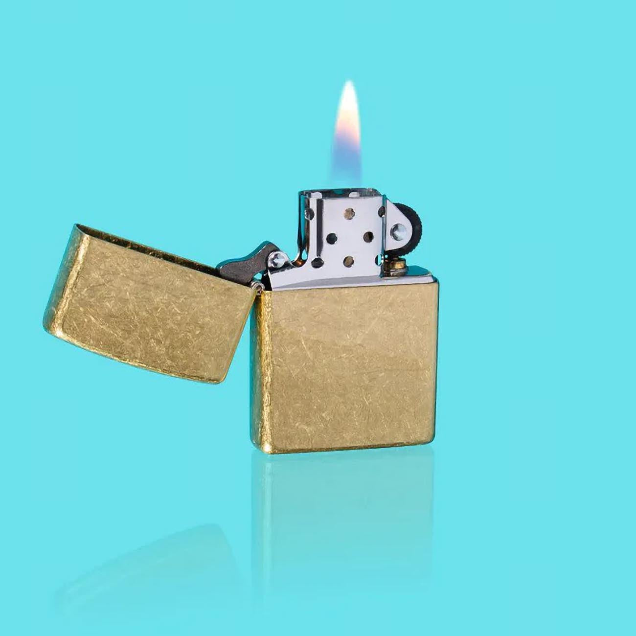 Zippo Classic Street Brass Pocket Lighter