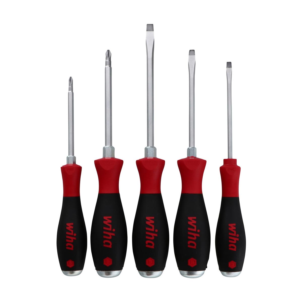 Wiha Softfinish Extra Heavy Duty Slotted And Phillips Screwdriver (5 Piece Set)