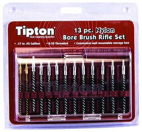 Tipton 13 Piece Nylon Bristle Rifle Bore Brush Set