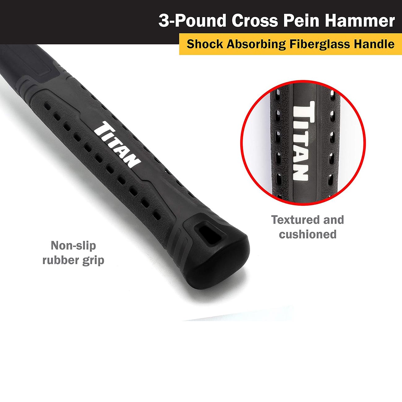 Titan 3 Lbs. (48oz) Cross Pein Hammer