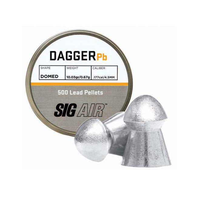 Sig Sauer .177cal Dagger Domed Pellets - 10.03 Grain (500 Count)