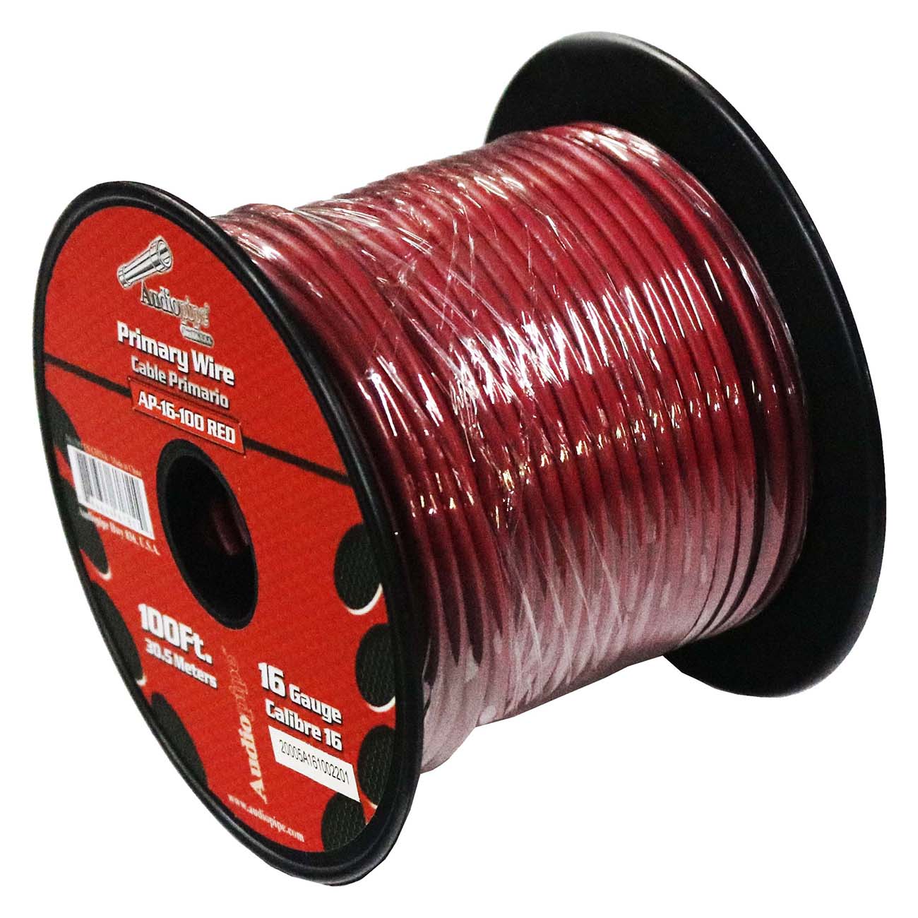 Audiopipe 16 Gauge 100ft Red Primary Wire