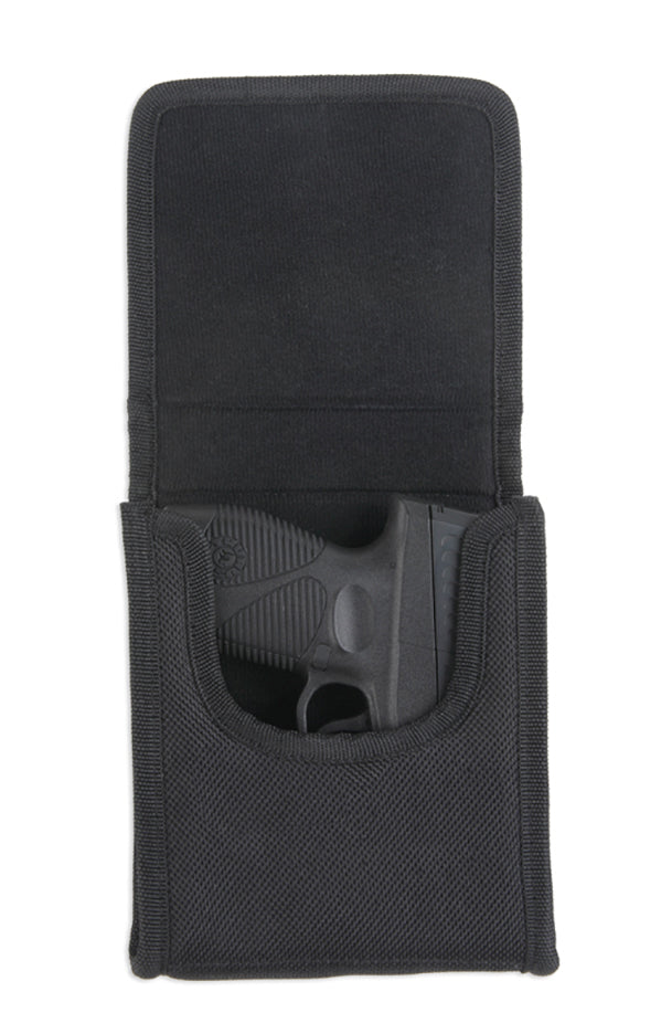 Bulldog Black Nylon Vertical Cell Phone Holster With Belt Loop And Clip