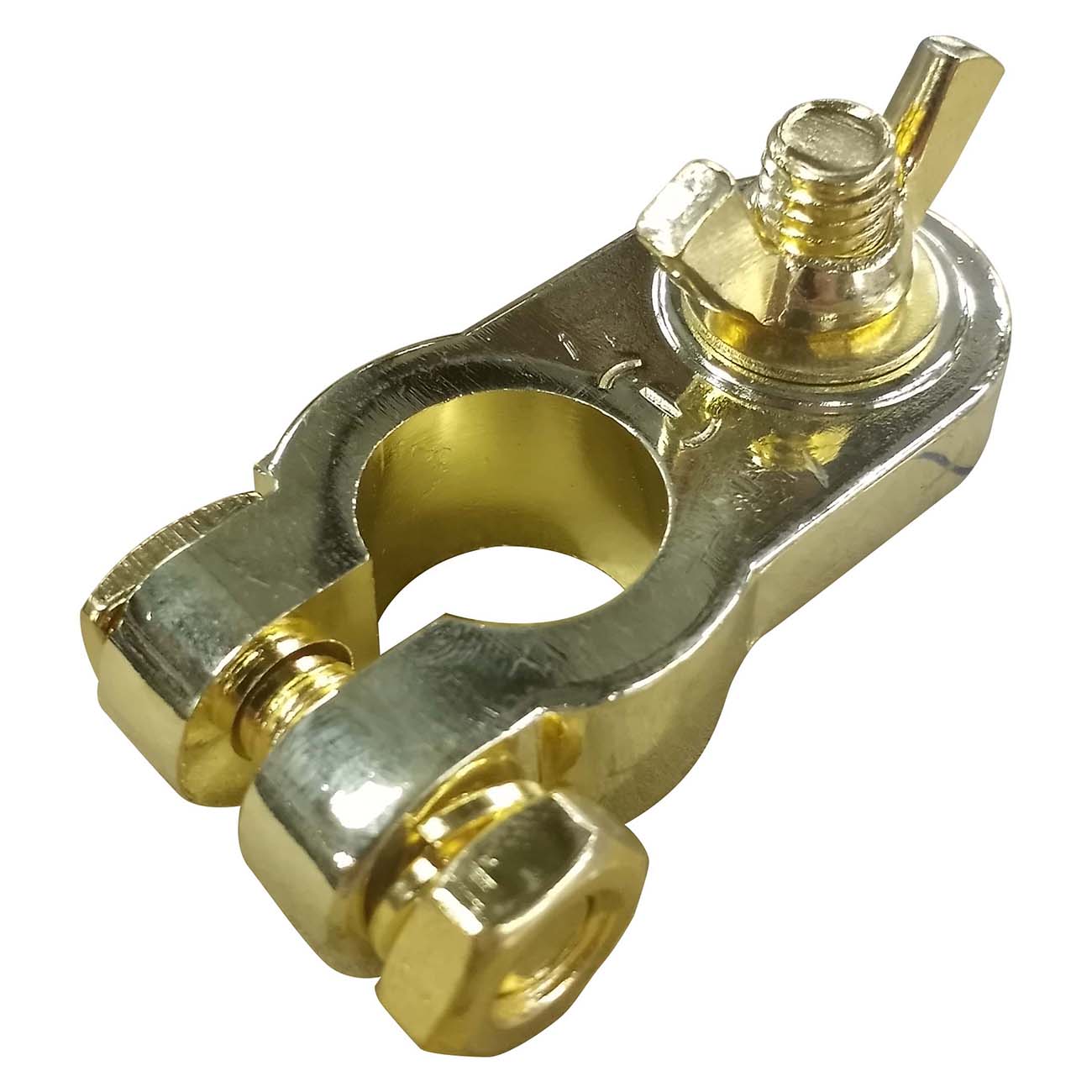 Battery Terminal Audiopipe Negative; Gold Plated