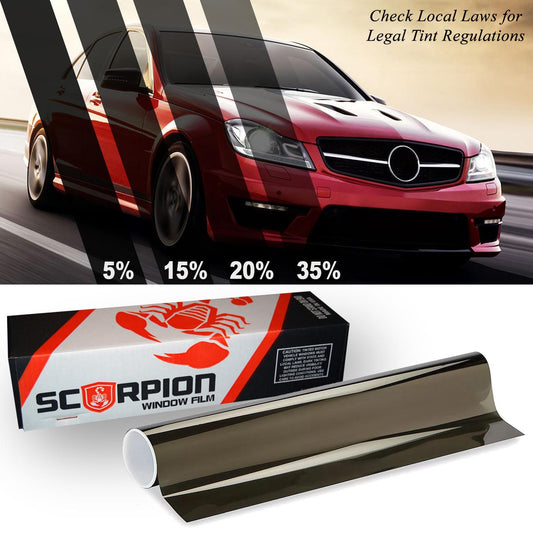 Scorpion Window Tint Carbon Series Dual-ply 20% 40″ X 100′ Roll