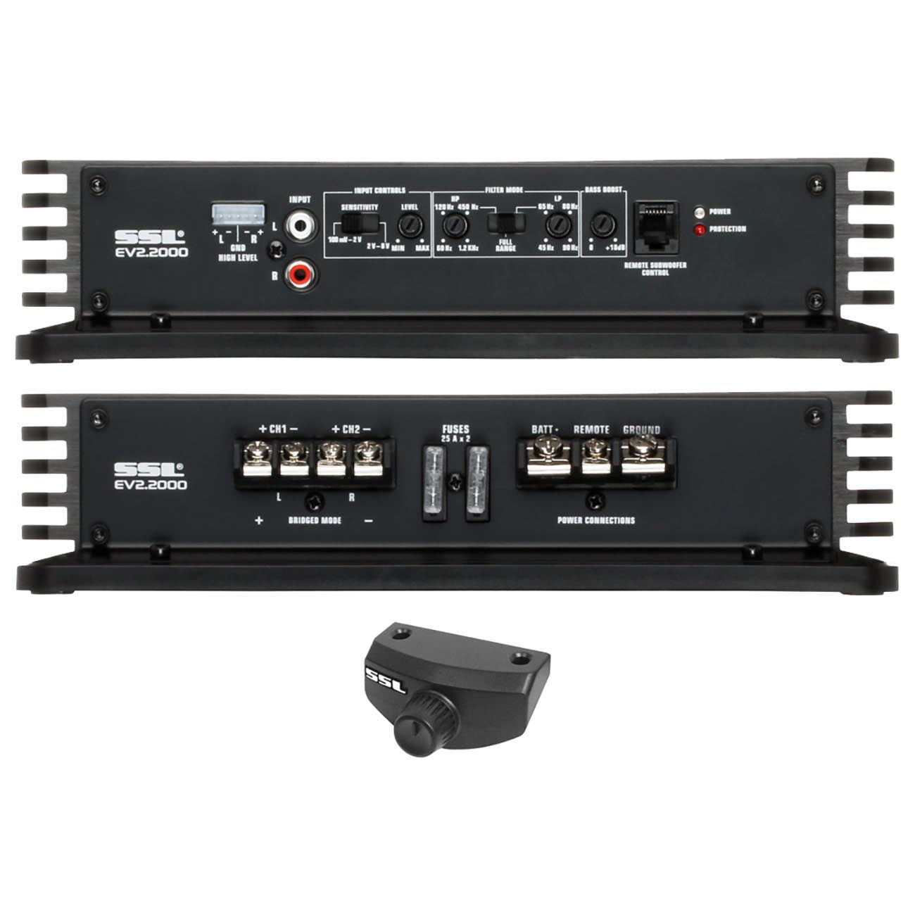 Soundstorm Mosfet 2ch 2000w Power Amplifier Remote Woofer Level Control