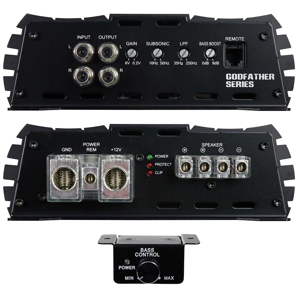 American Bass 1ch Amplifier 2340 Watts Rms