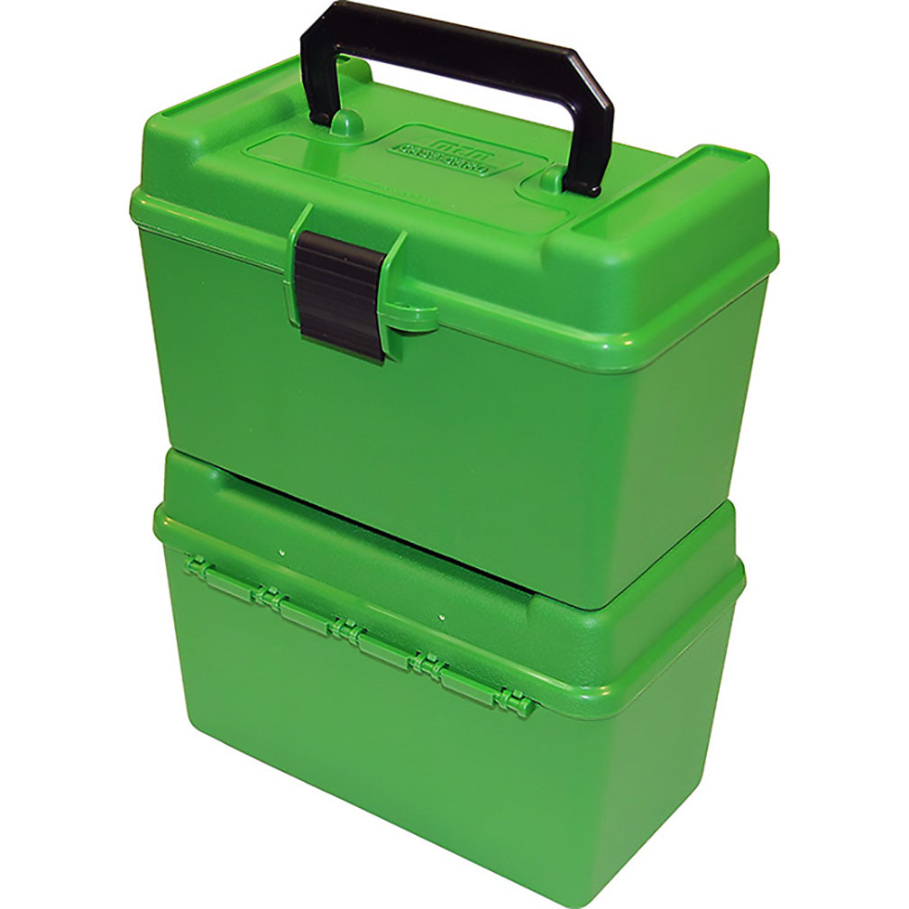 Mtm Deluxe Ammo Box 50 Round 223 Rem/7.62 X 37 (green)