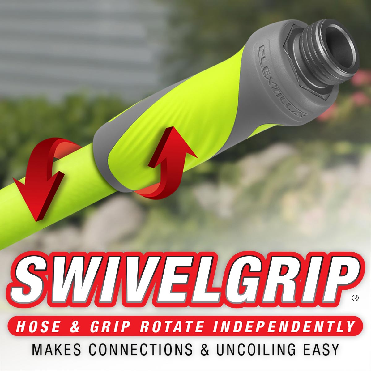 Flexzilla® Swivelgrip® Garden Lead-in Hose 5/8" X 3' 3/4" - 11 1/2 Ght Fittings Zillagreen®