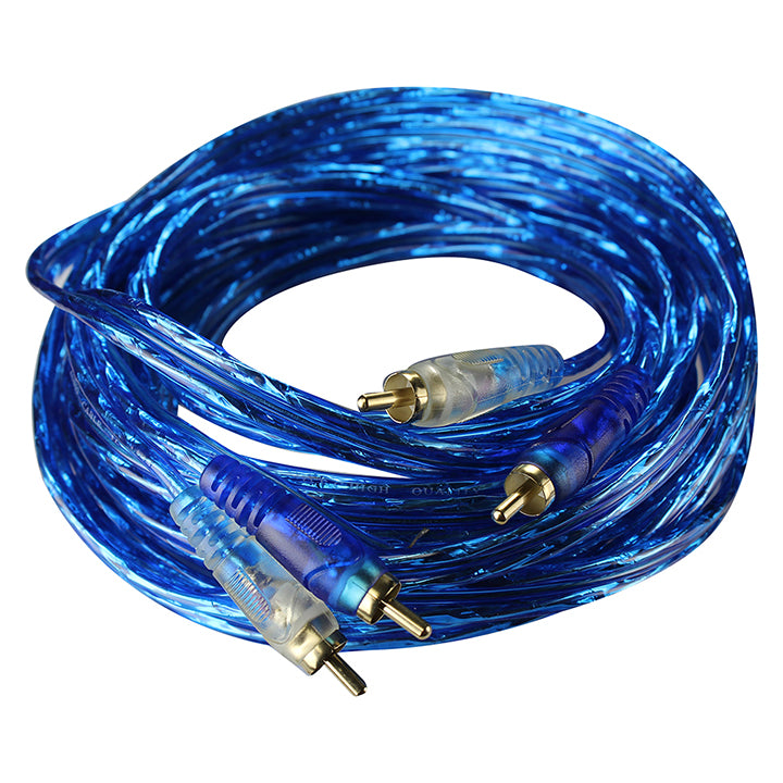 Pipeman 4 Gauge Amp Kit Blue/silver Wire Afc Fuse