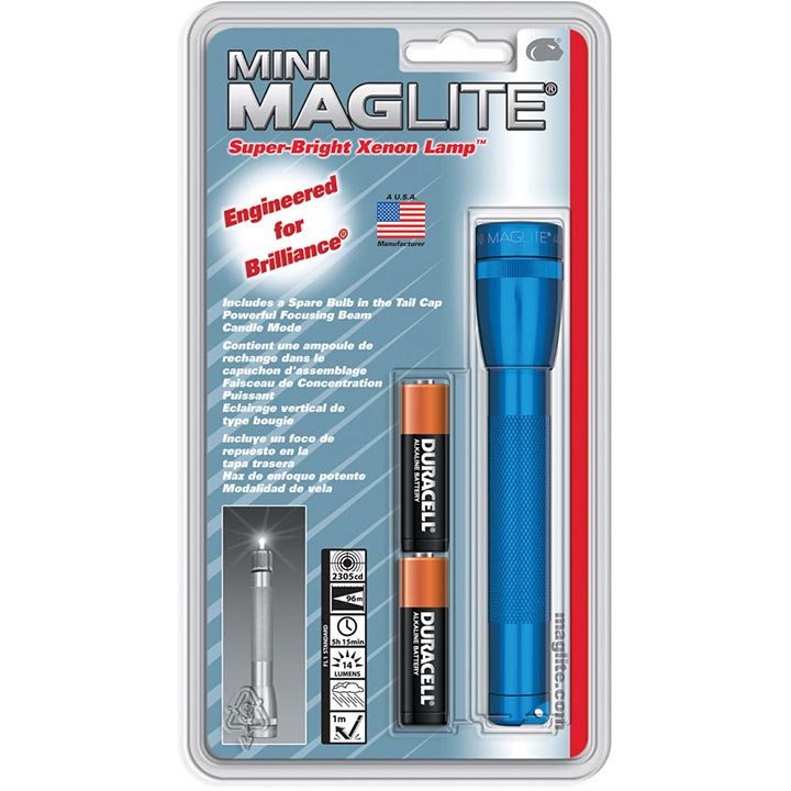 Maglite Xenon 2-cell Aa Flashlight Blue