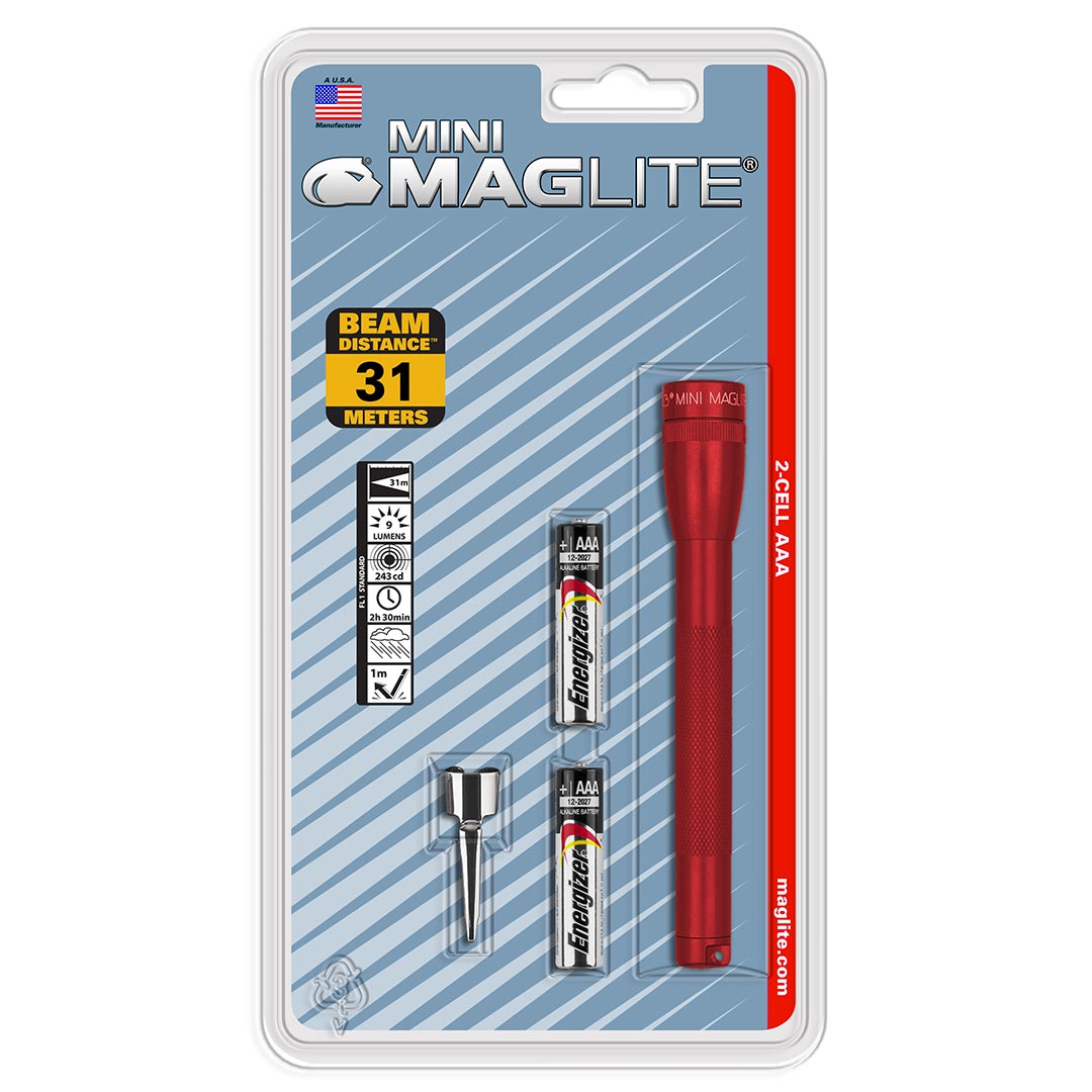 Maglite Xenon 2-cell Aaa Flashlight Red