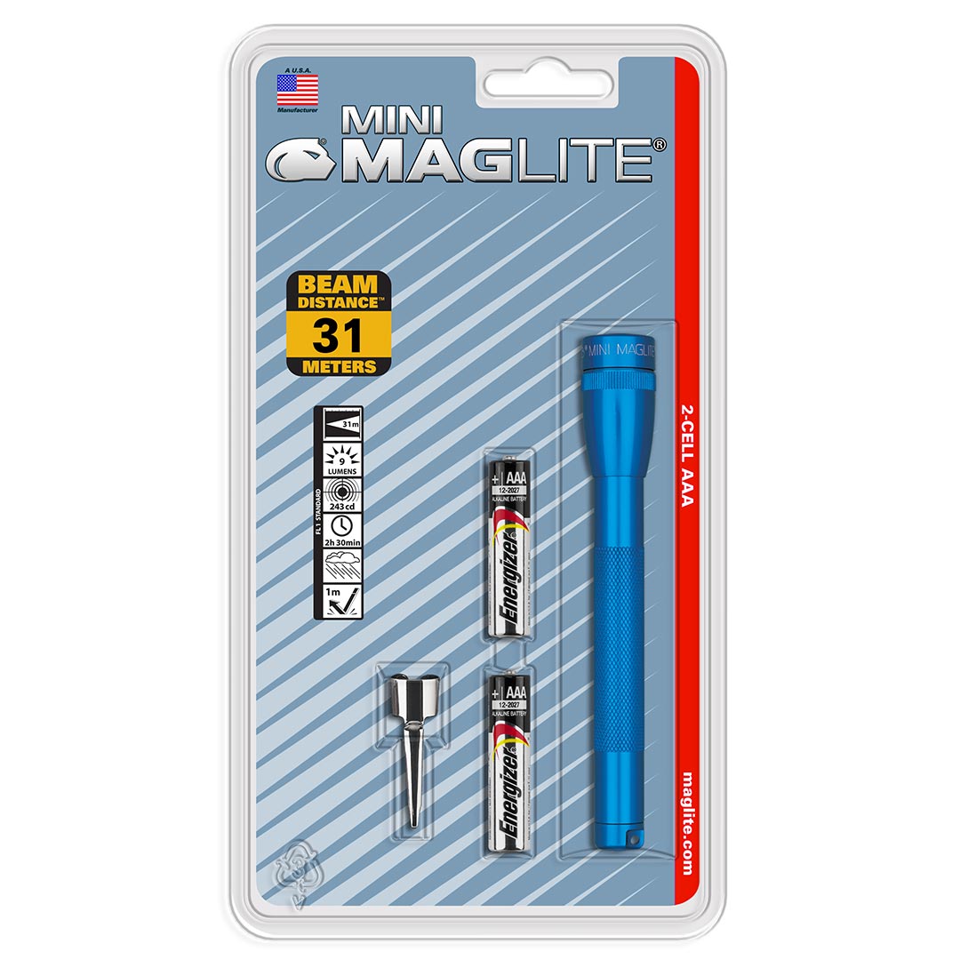 Maglite Xenon 2-cell Aaa Flashlight Blue