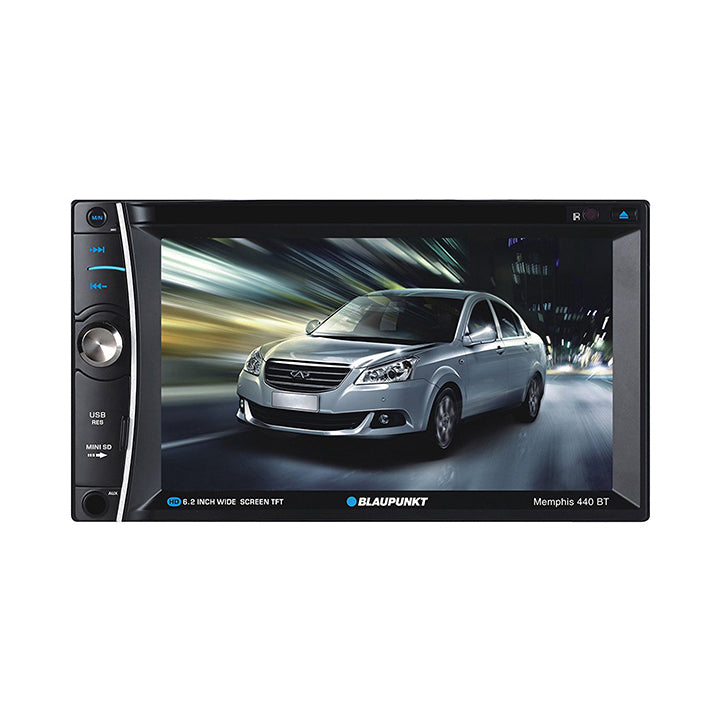 Blaupunkt Double Din Dvd/cd Receiver With 6.2" Touch Screen And Bluetooth